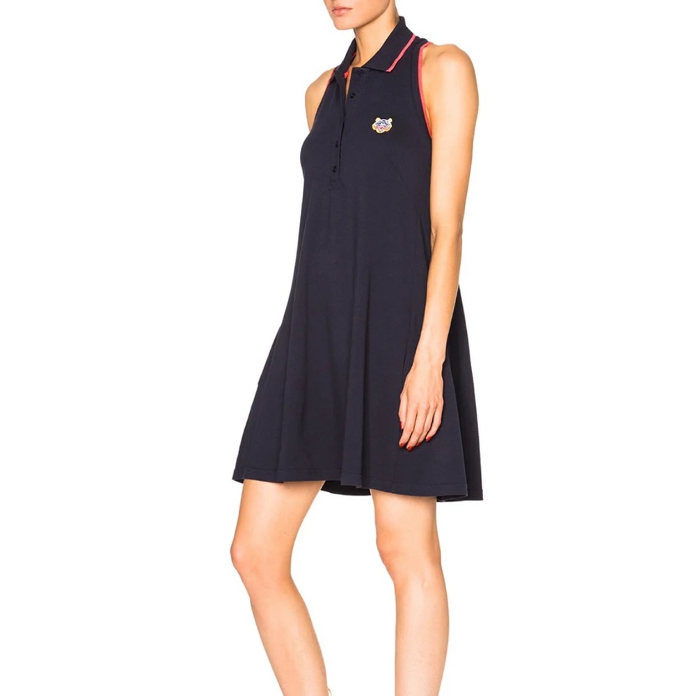 Very stylish Kenzo, polo sleeveless dress with pockets